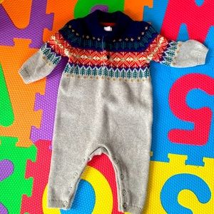 Winter infant sweater one piece